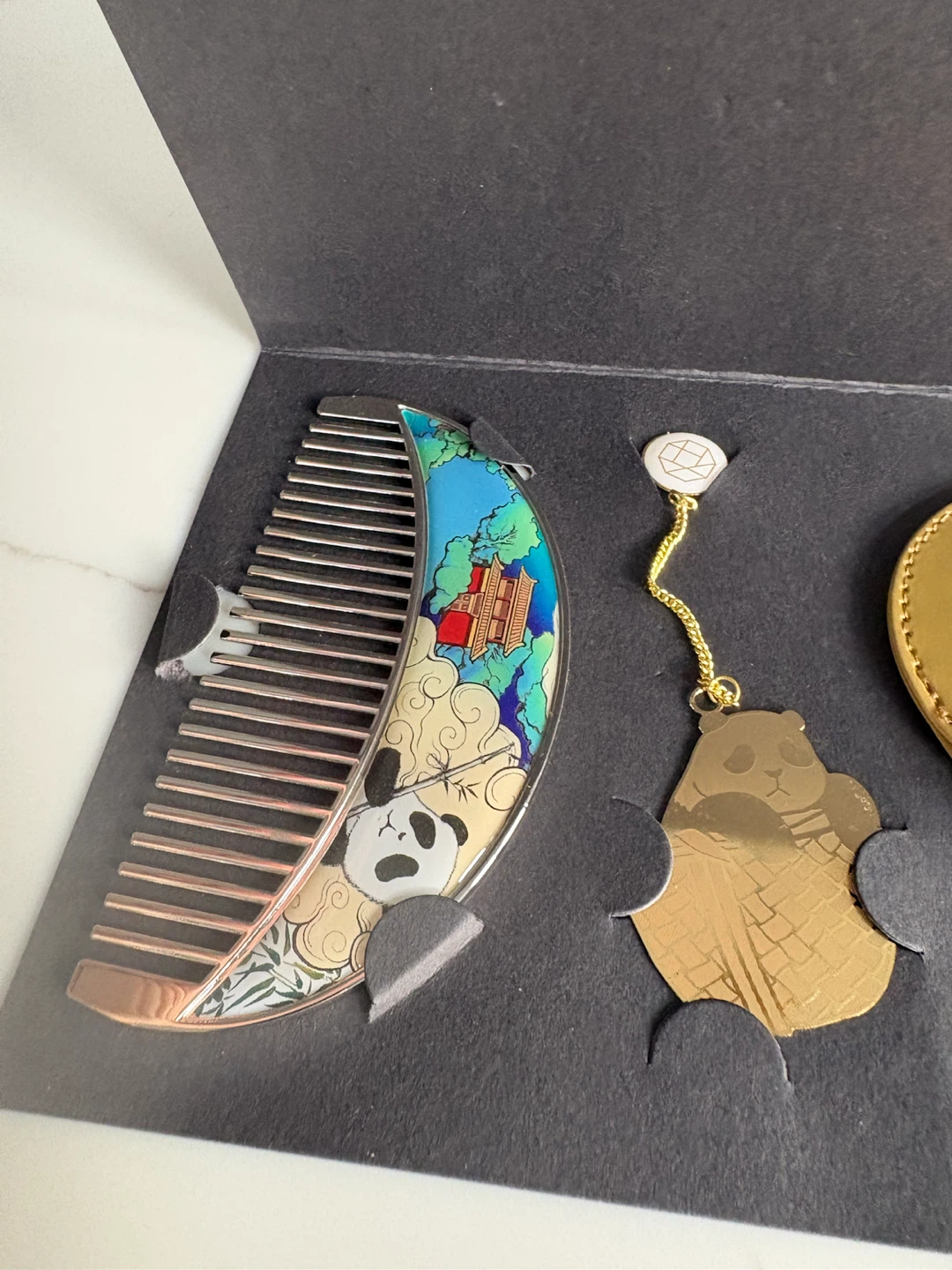 Panda Comb and mirror set - photo 2