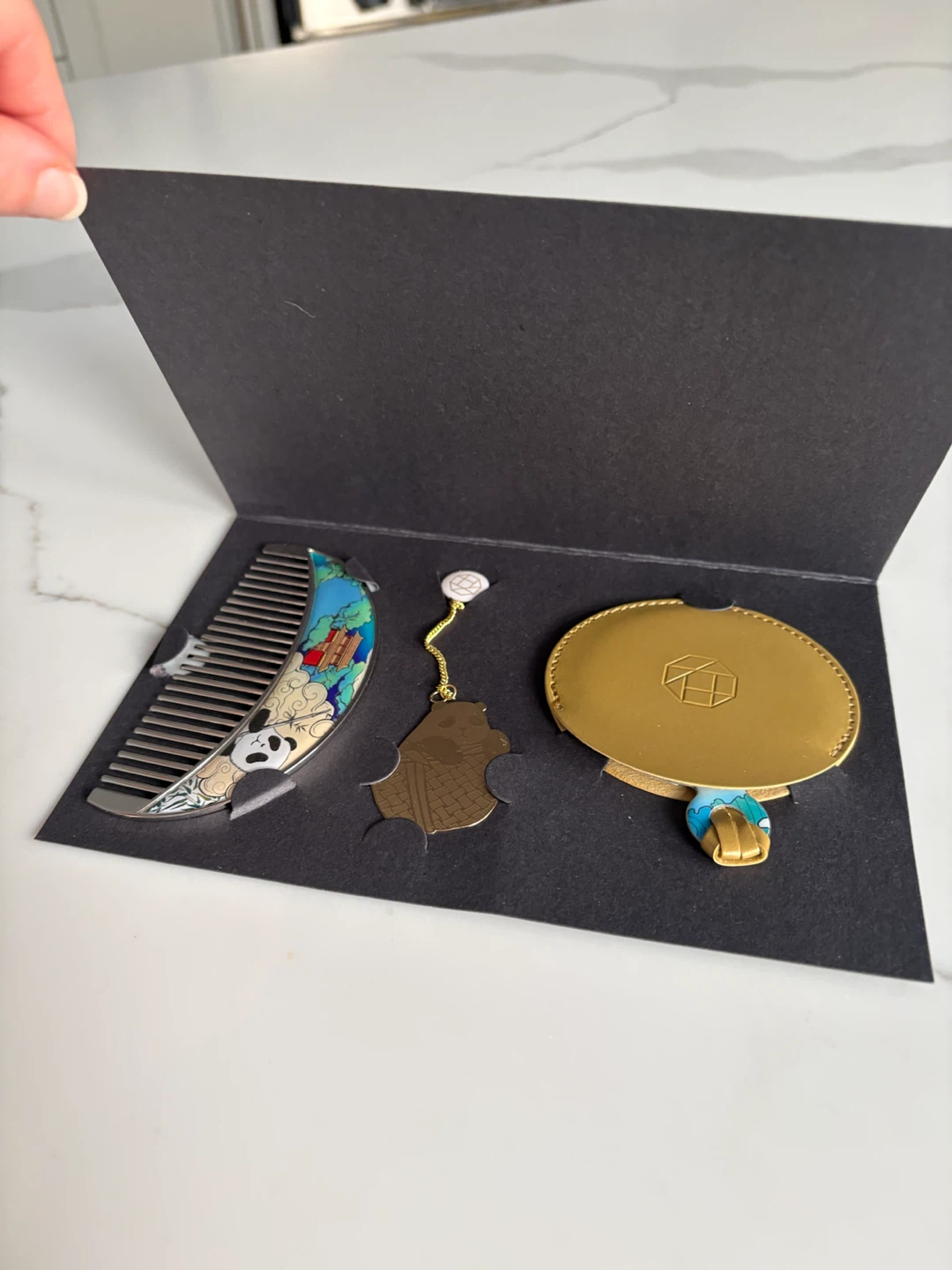 Panda Comb and mirror set - photo 4