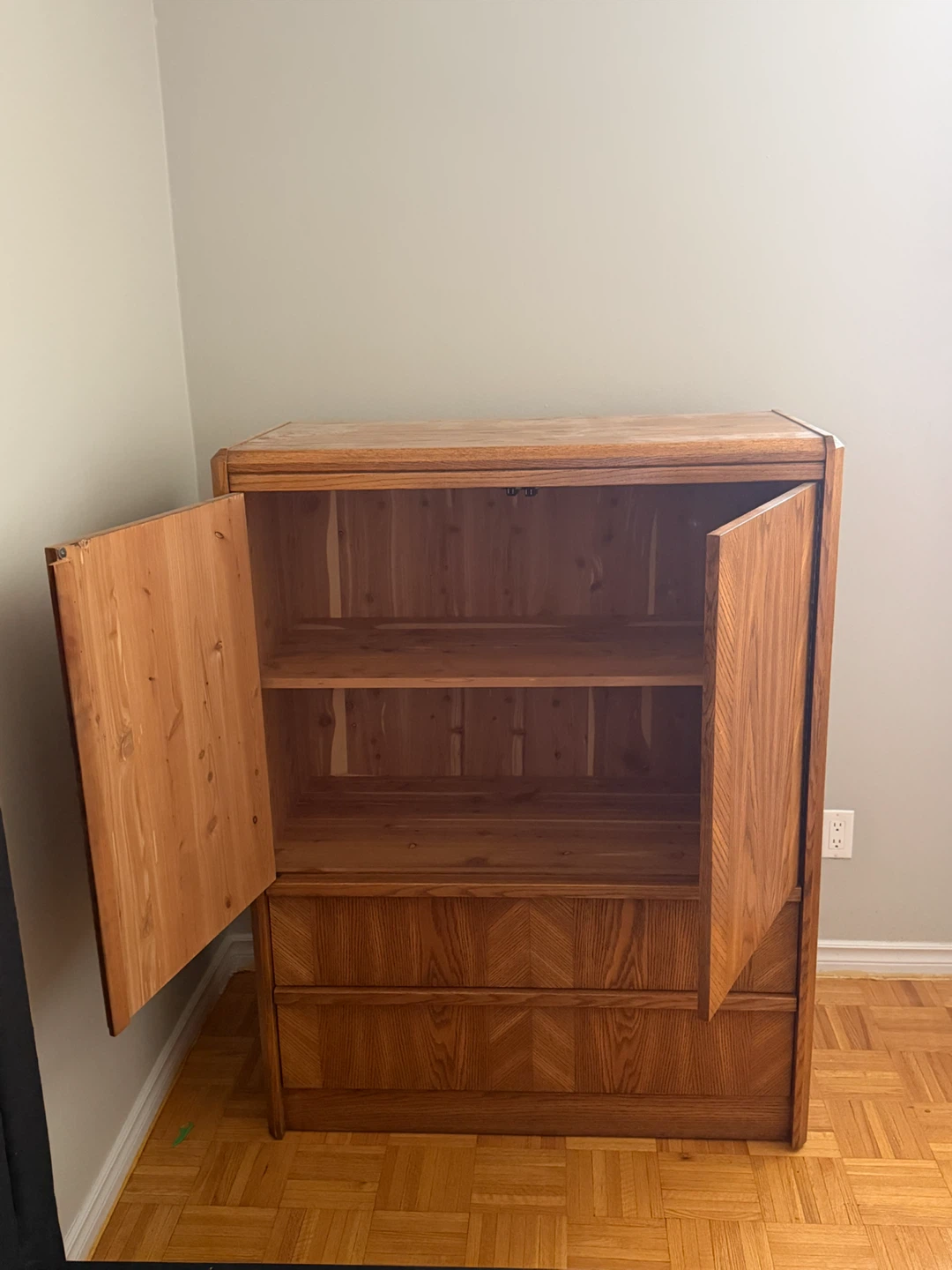 Oak  Armoire  for clothes
