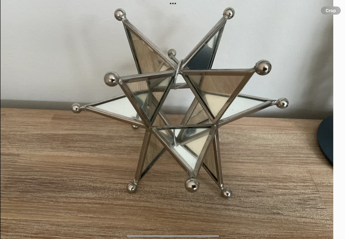 Vintage Moravian Mirror Star