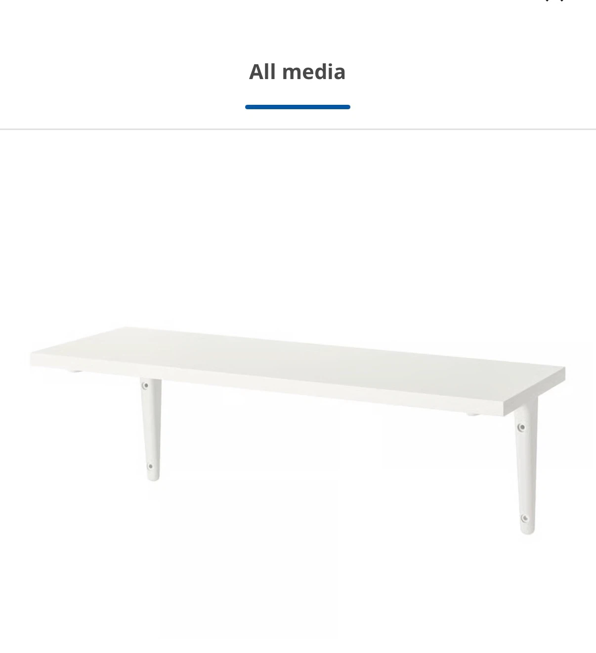 IKEA BURHULT / SIBBHULT Wall Shelf White - photo 3