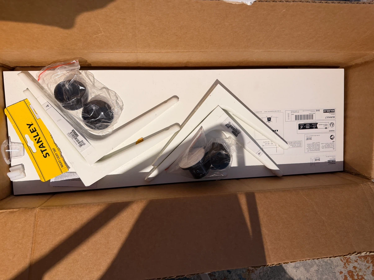 IKEA BURHULT / SIBBHULT Wall Shelf White - photo 4