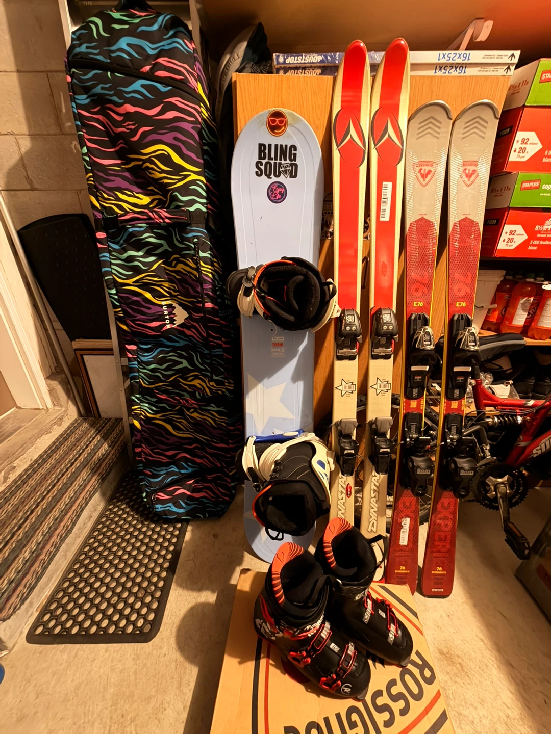 Ski and snowboard equipment