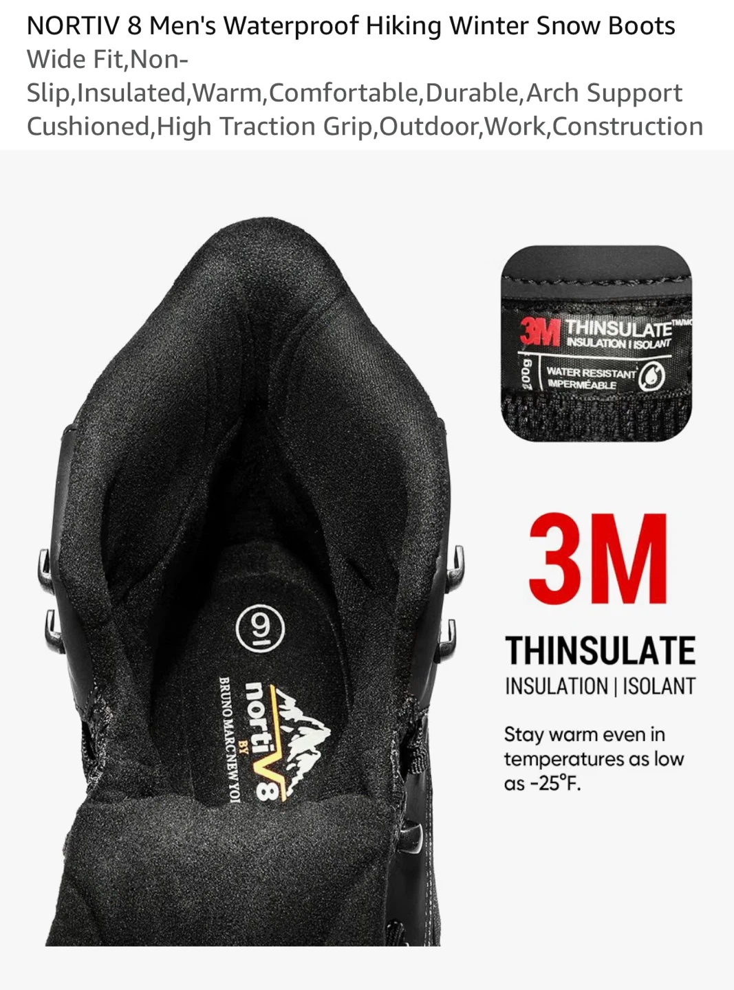 Nortiv 8 Men's rWaterproof Winter Boots - photo 3