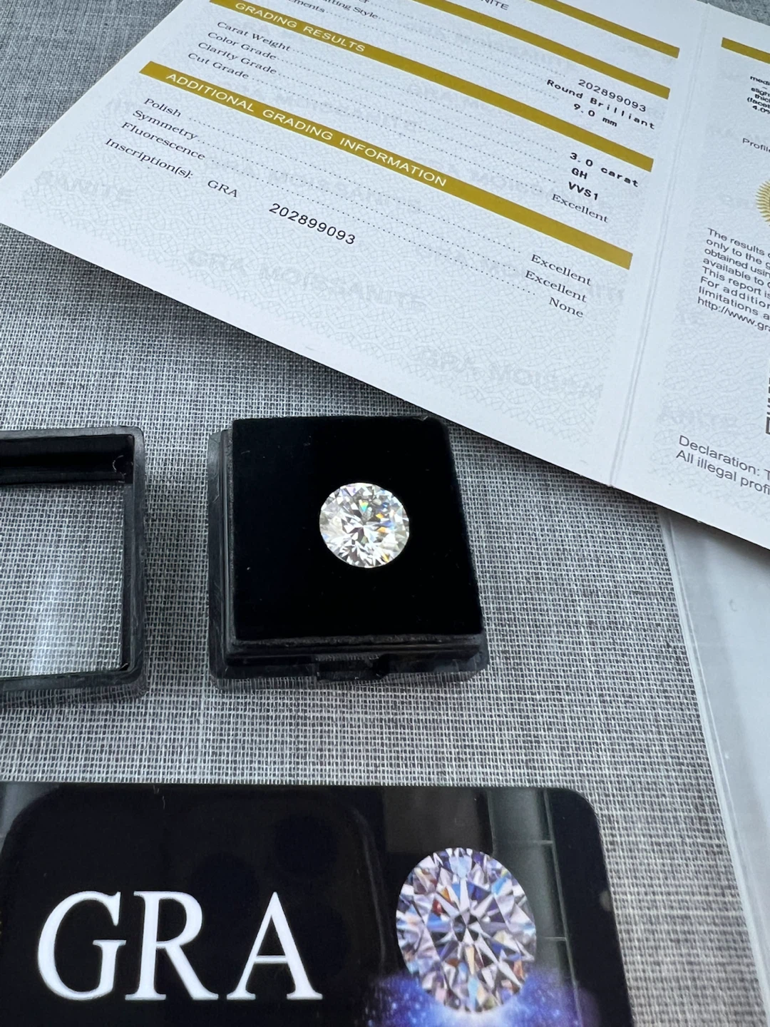 3.0 Carat Round Brilliant Moissanite - photo 2