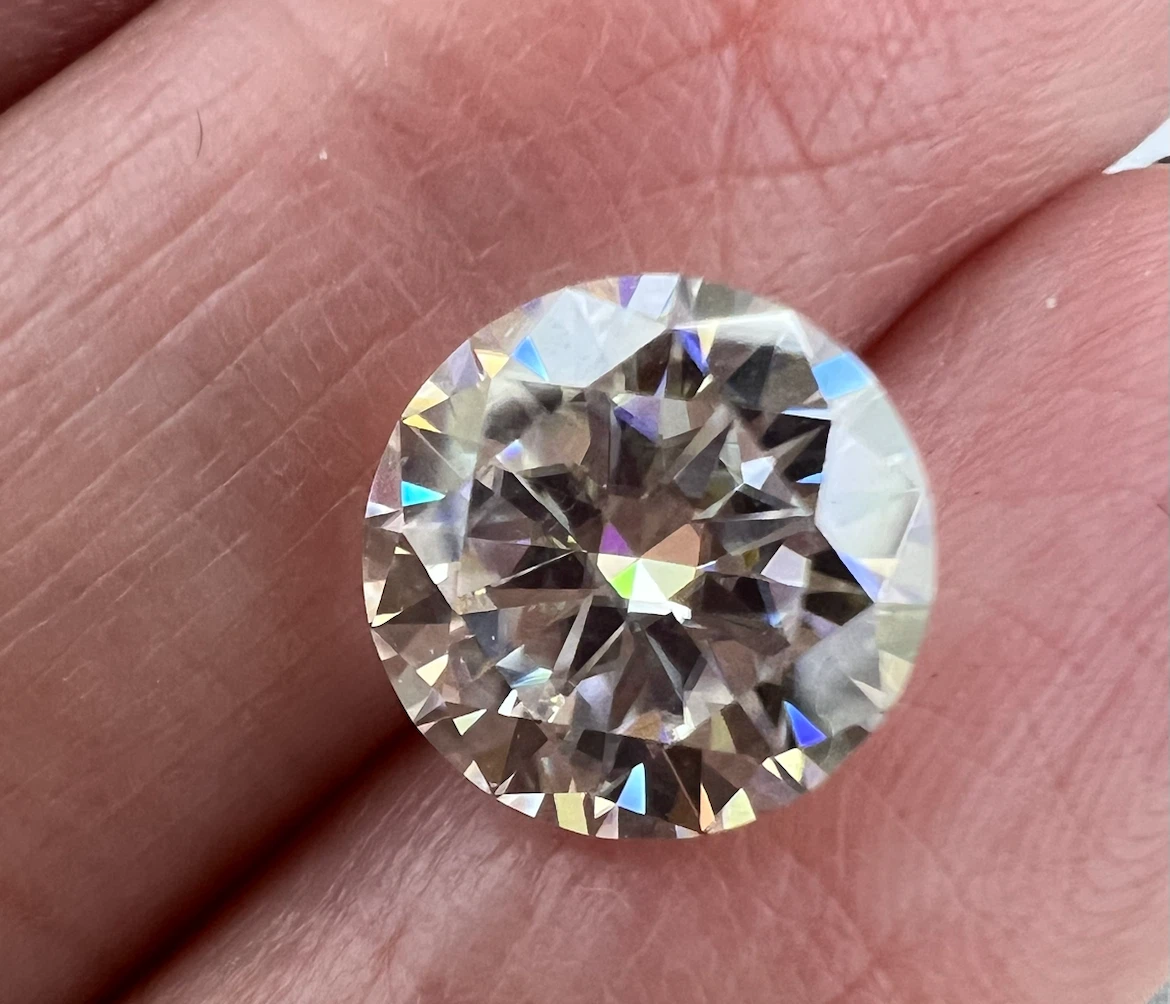 3.0 Carat Round Brilliant Moissanite - photo 3