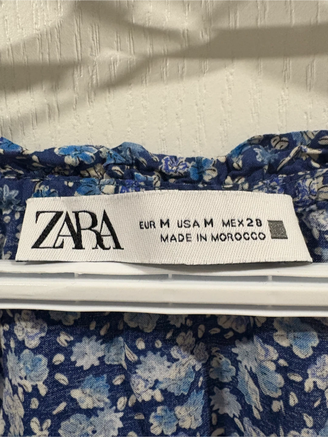 Zara Blue Floral Dress M - photo 2