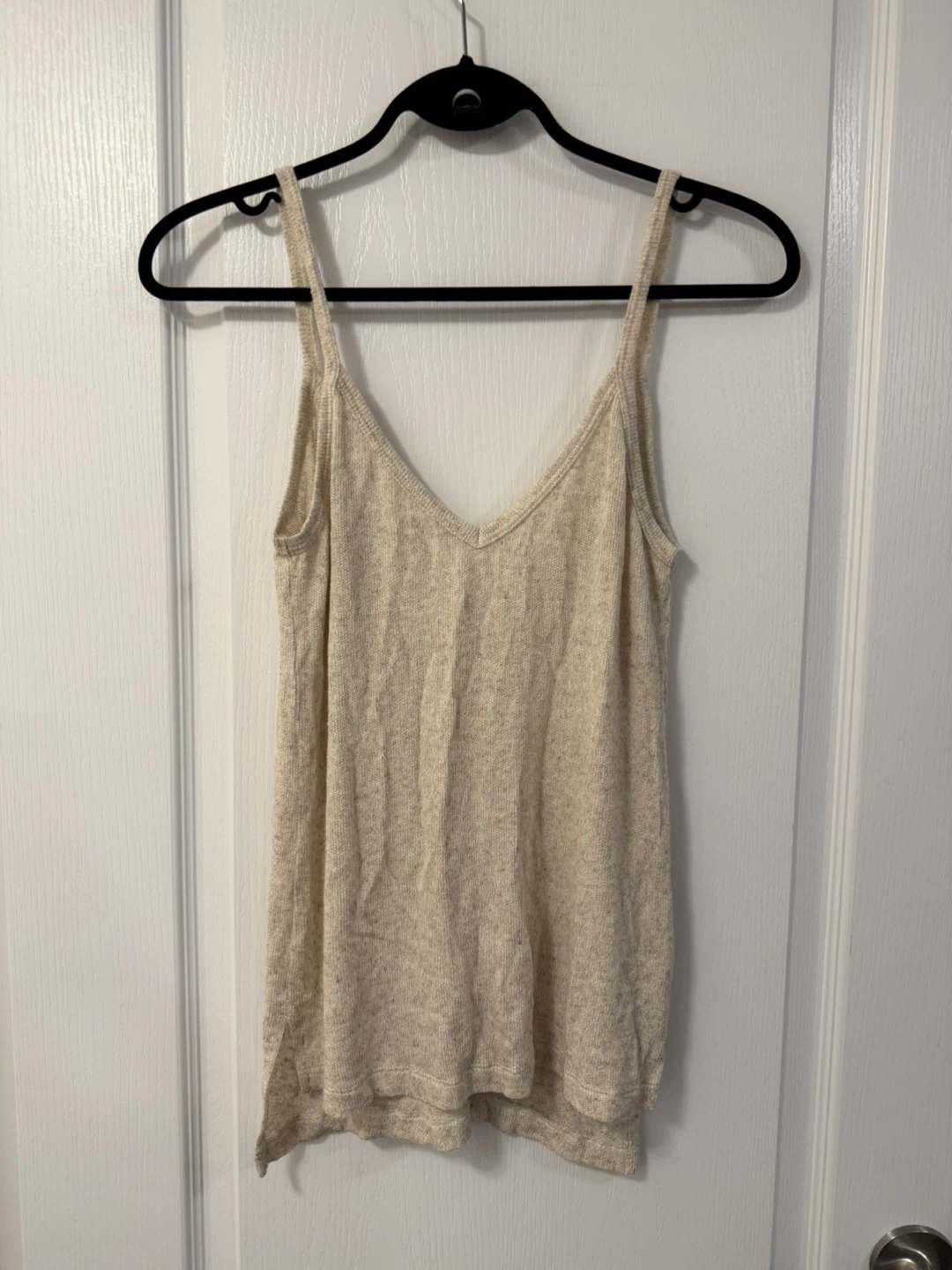 Revolve LNA Cream Ribbed Knit Tank Top - photo 2