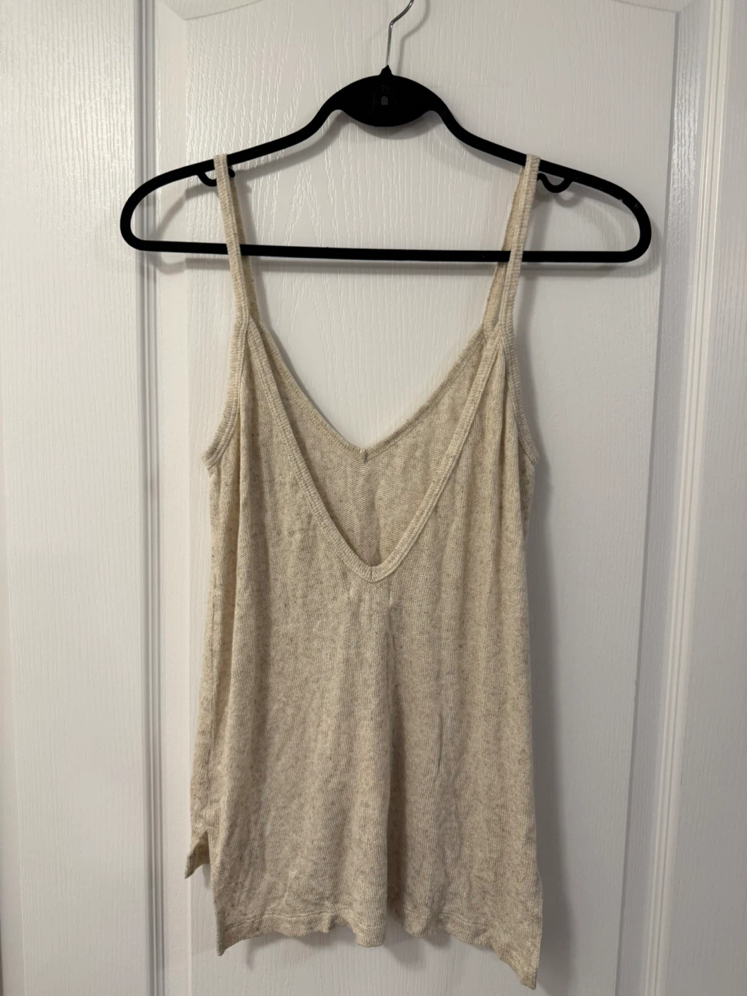 Revolve LNA Cream Ribbed Knit Tank Top - photo 3