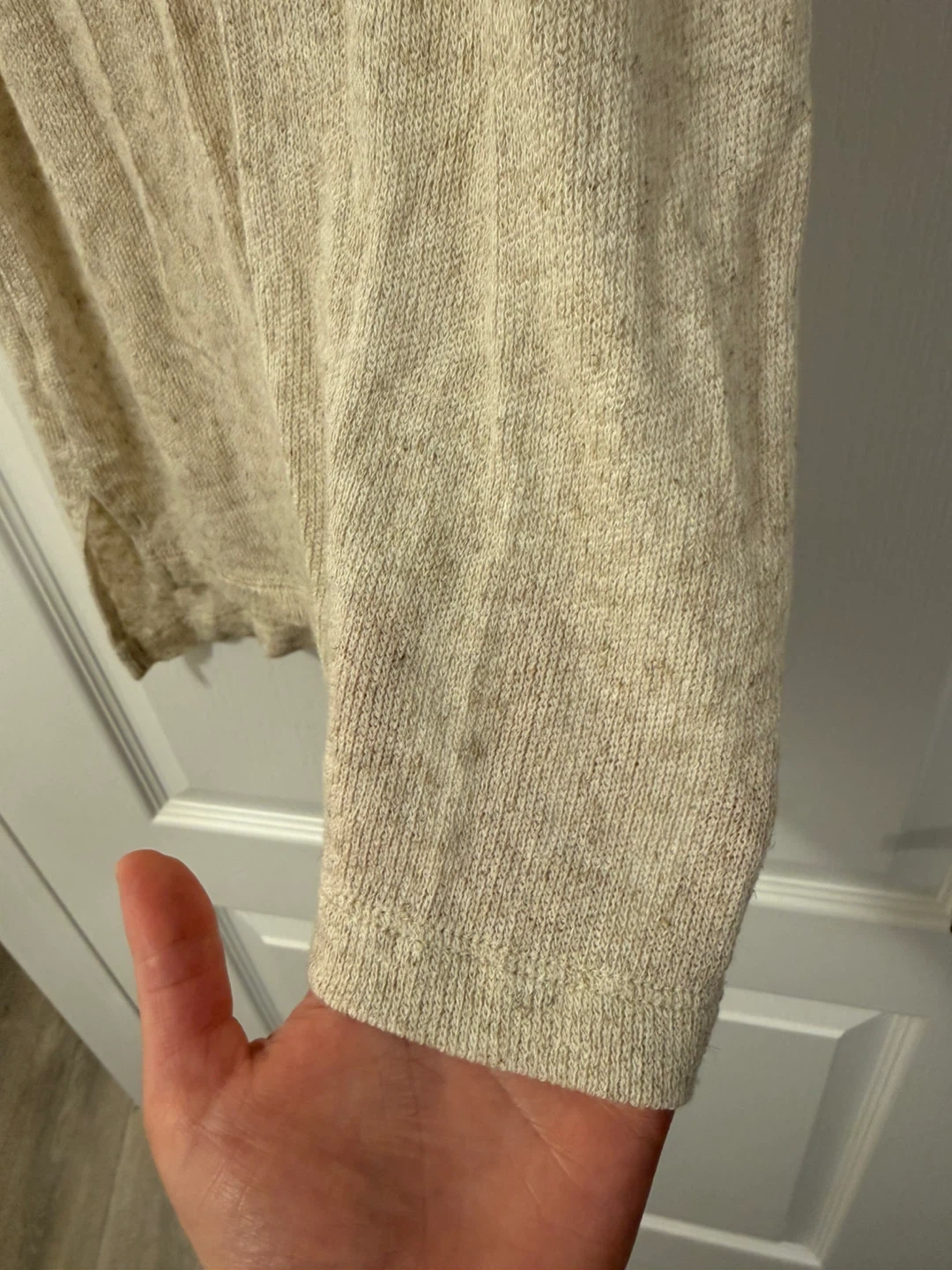 Revolve LNA Cream Ribbed Knit Tank Top - photo 5