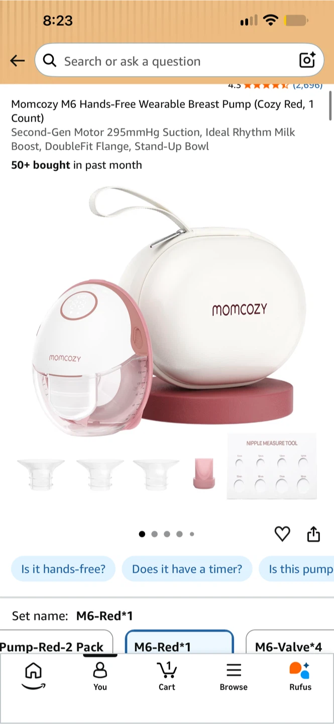 Momcozy M6 Hands-Free Wearable Breast Pump