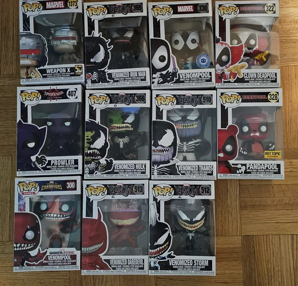 Funko Pop Marvel Figures Collection