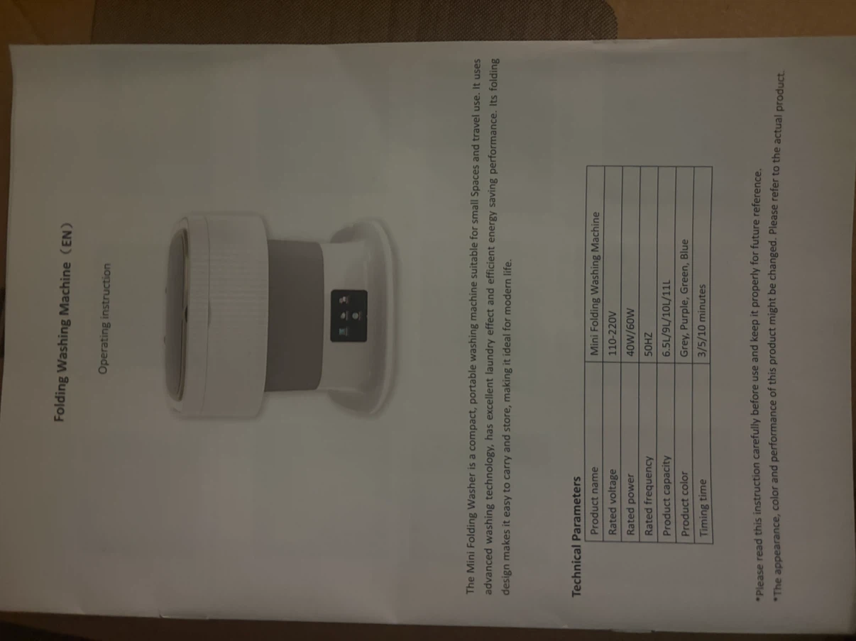 Mini Folding Washing Machine - photo 4