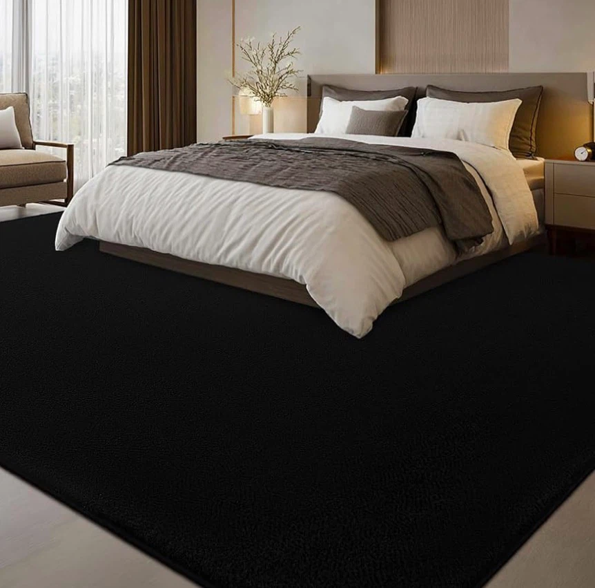Black Area Rug with Non-Slip Backing 6”x9” - photo 2