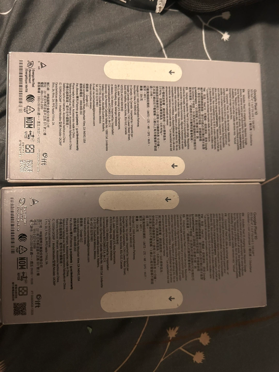 Two Google Pixel 10 Obsidian 128GB Smartphones - photo 2