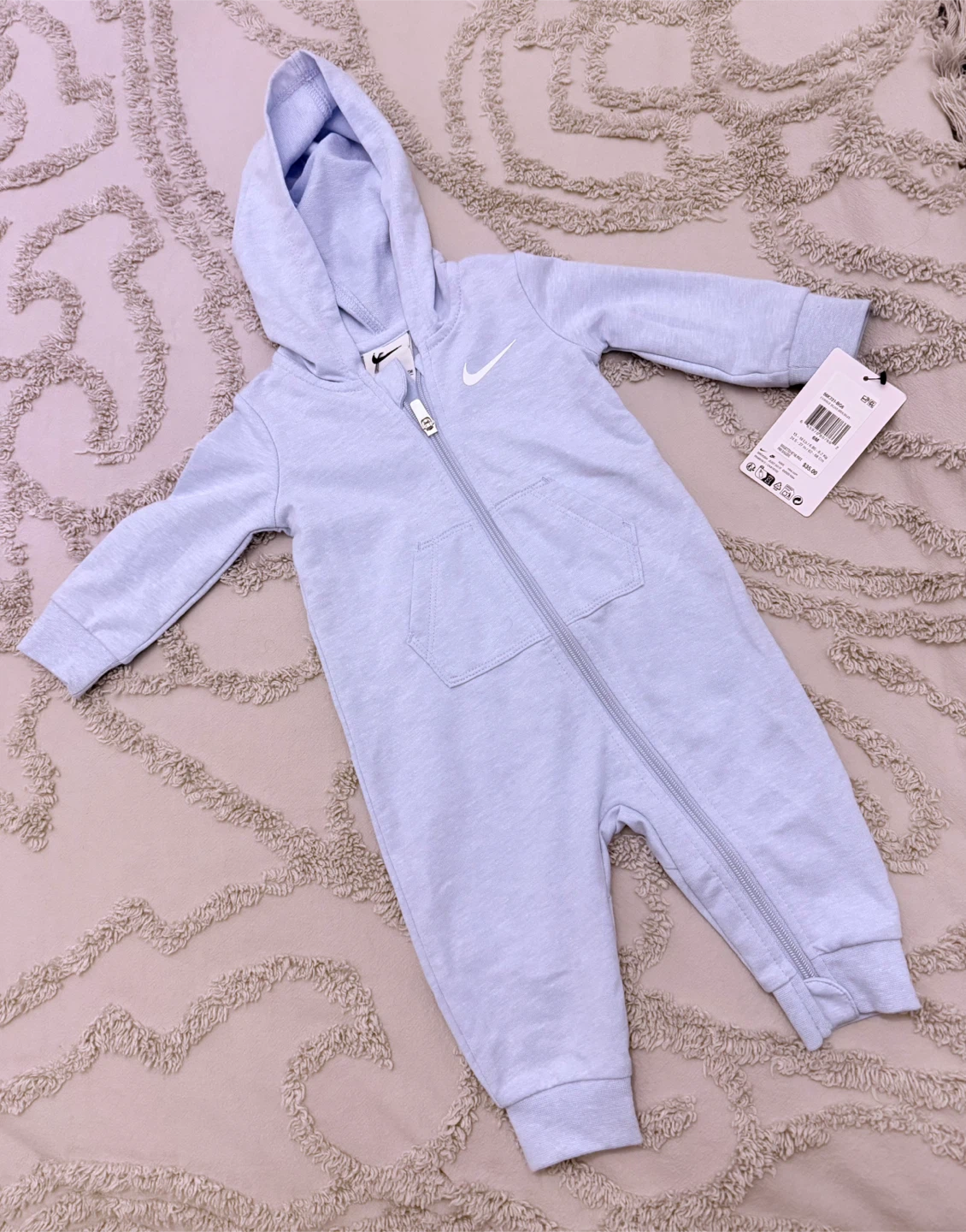 Nike Baby Zip-Up Hoodie Romper