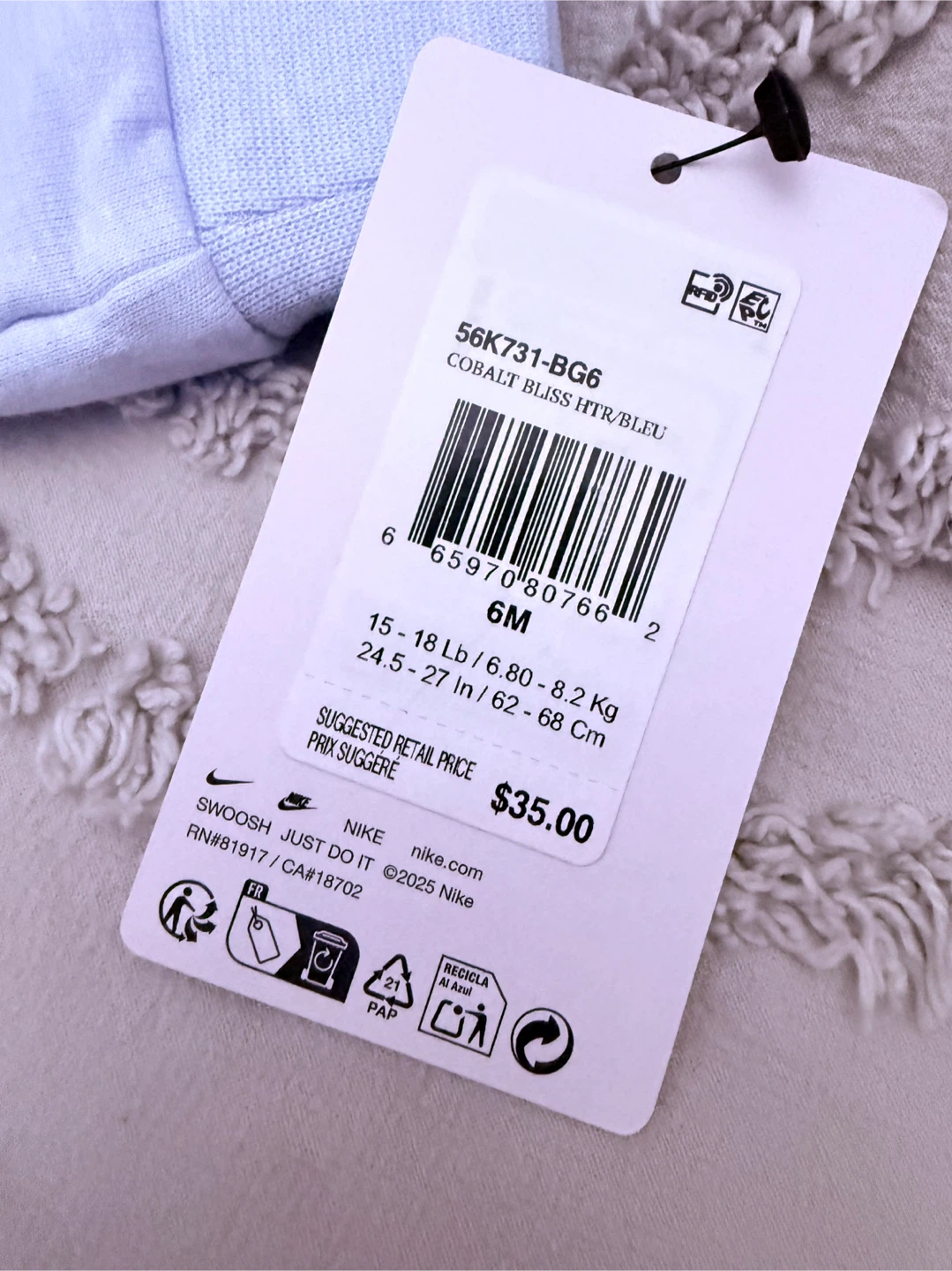 Nike Baby Zip-Up Hoodie Romper - photo 4