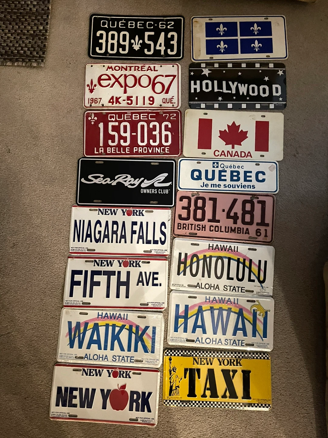 Collection of 16 Vintage Novelty License Plates - photo 2