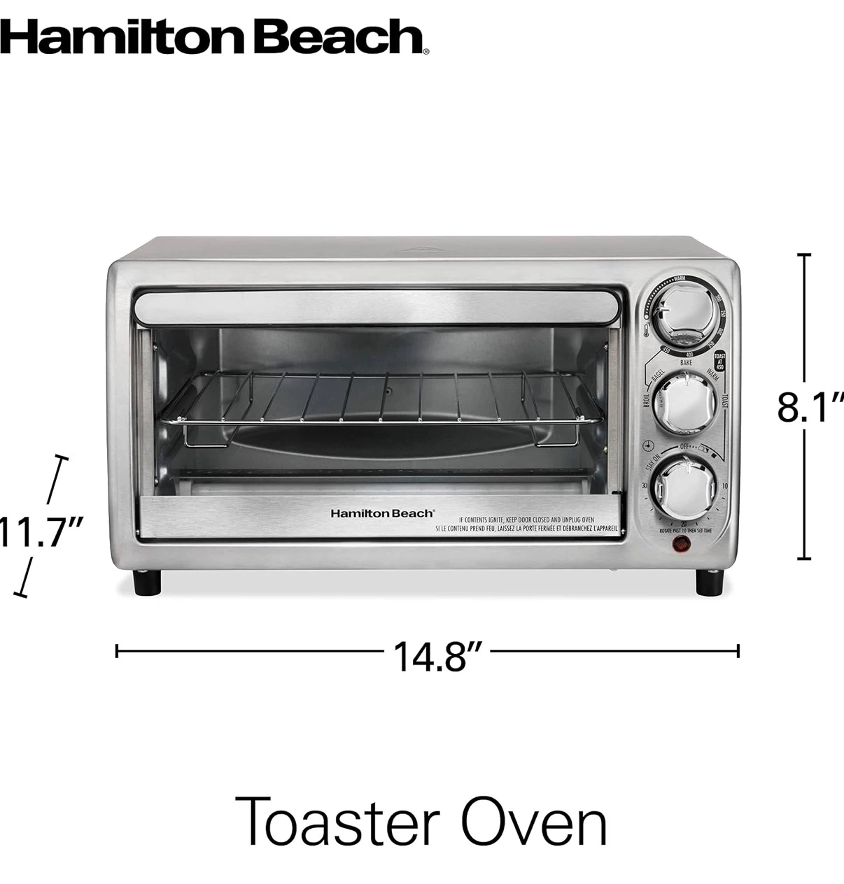 Brand new Hamilton Beach 4-Slice Toaster Oven - photo 4