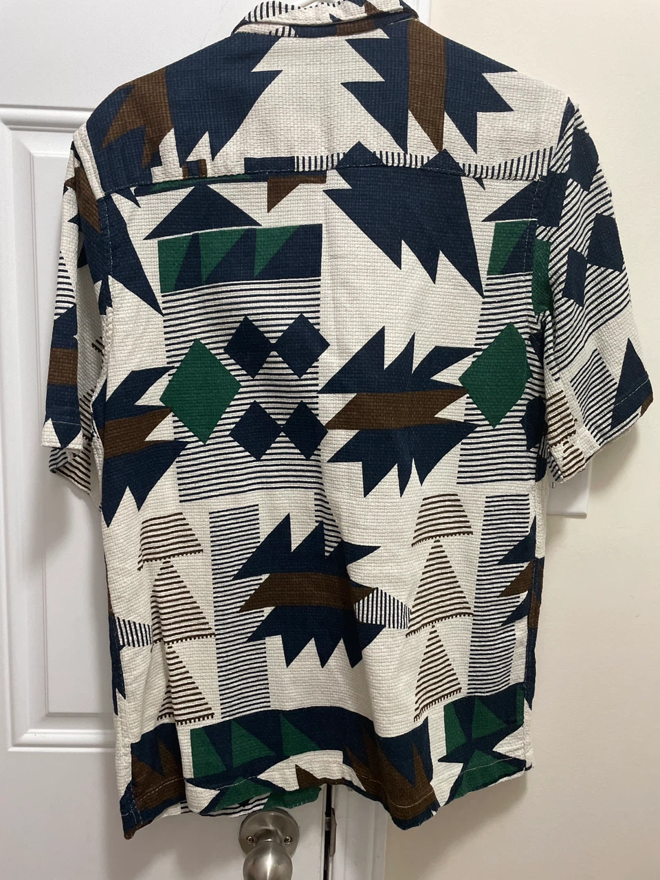 ABBE Geometric Print Shirt - Size Large - photo 3