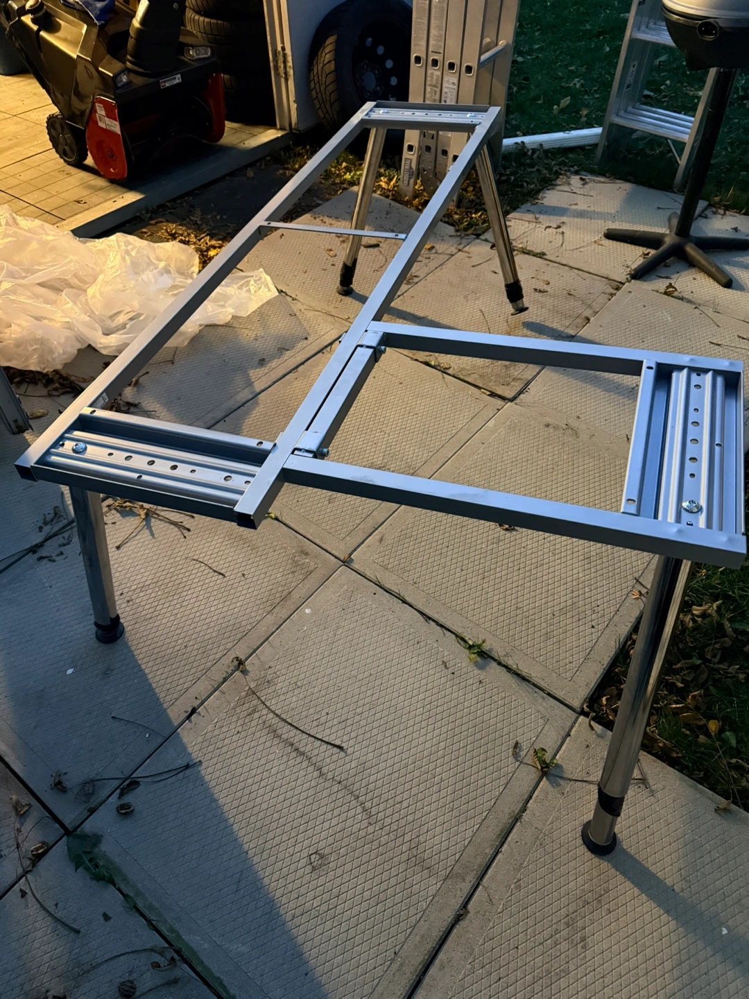 Adjustable Metal IKEA Desk Stand