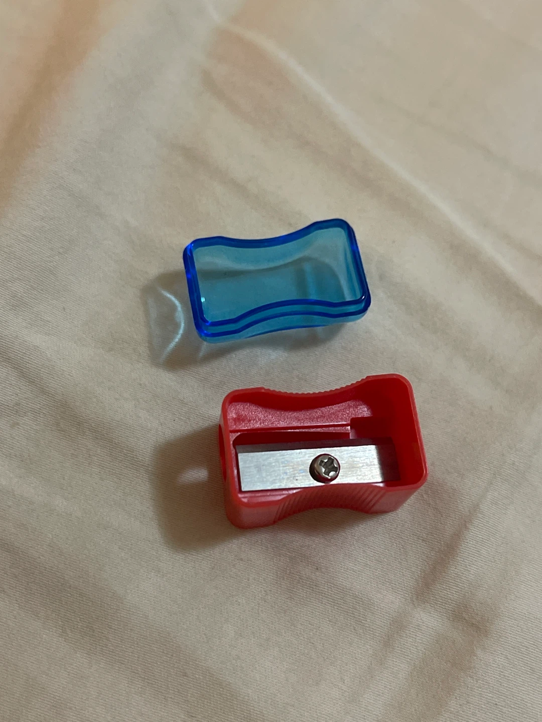 Red and Blue Pencil Sharpener