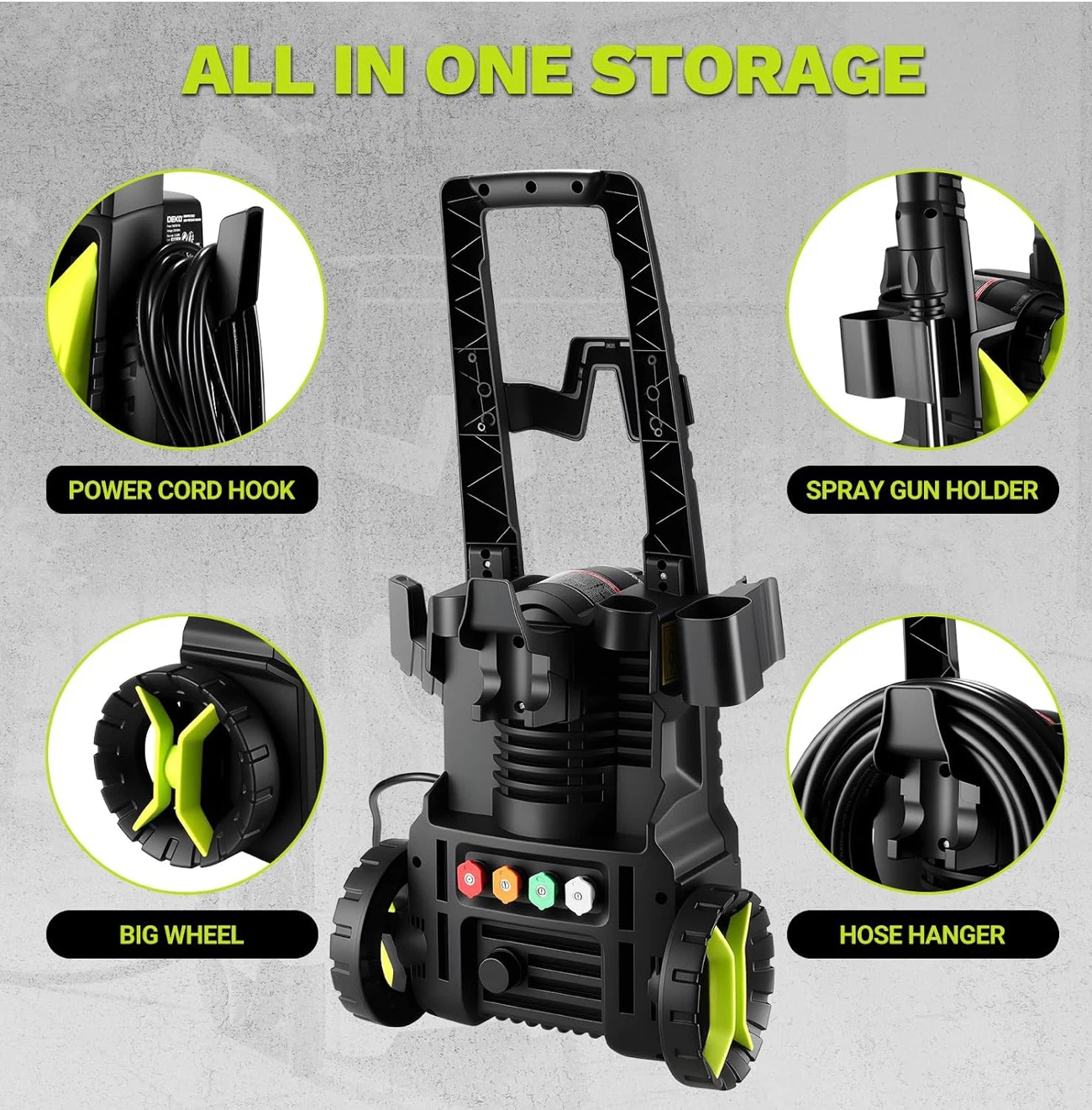 DEKOPRO Electric Portable Pressure Washer - photo 4
