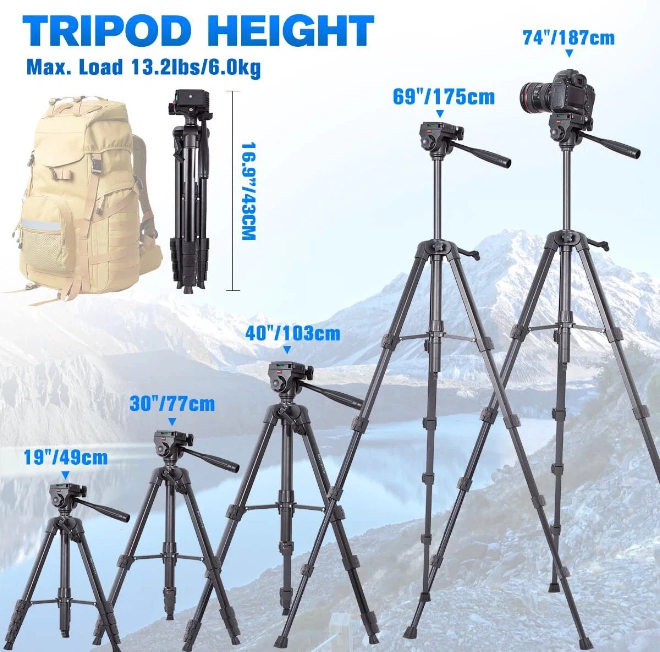 Arsoer-006 Camera Tripod with Phone Mount - photo 2