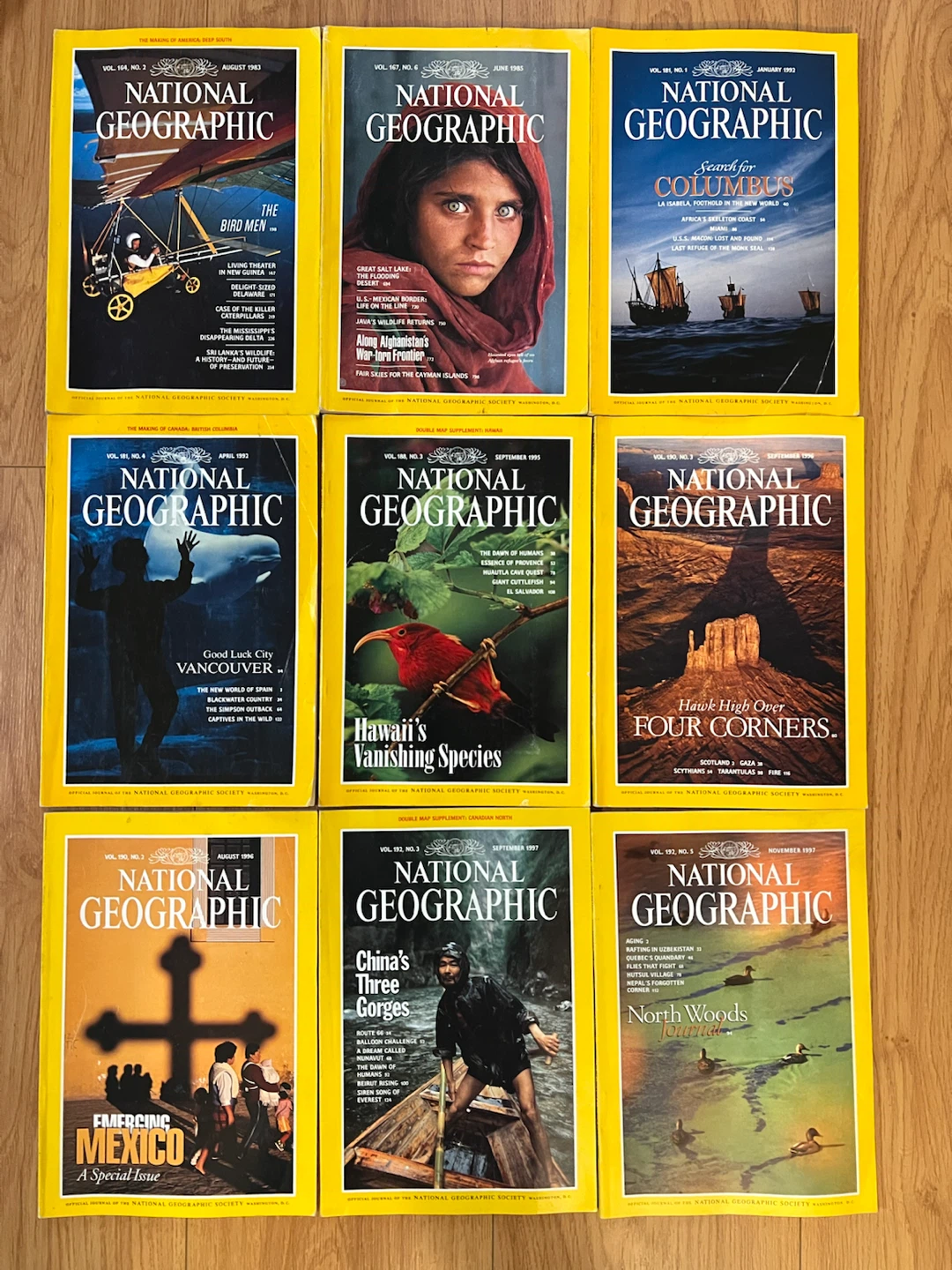 Vintage National Geographic Magazines