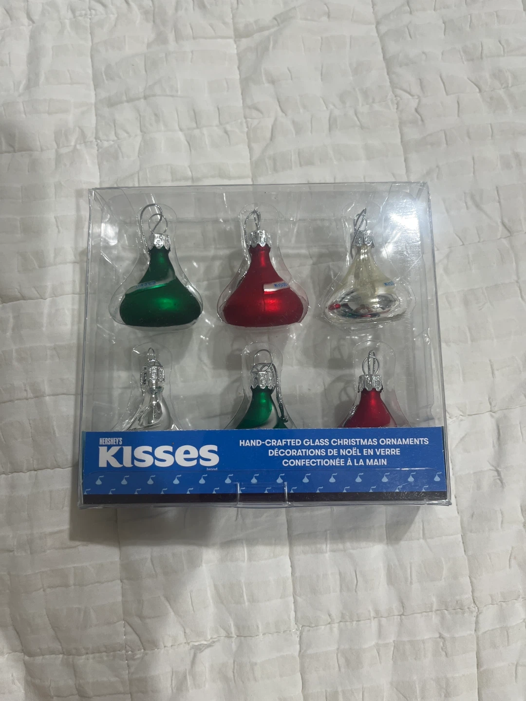 Hershey's Kisses Glass Christmas Ornaments