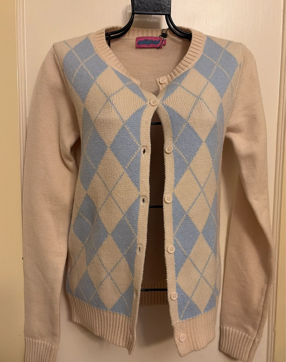 Edikted Argyle Cardigan - photo 2
