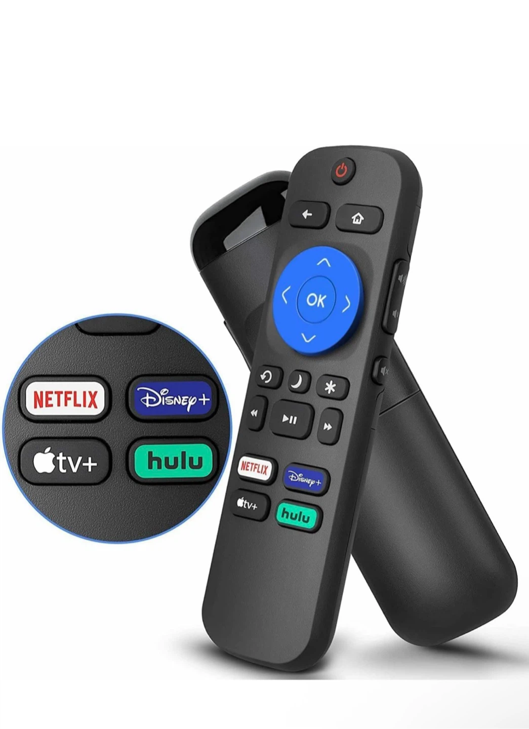 Replaced Remote for All Roku TV only, NOT Compatible