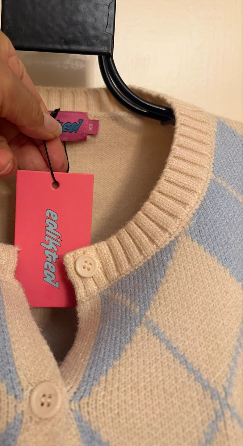 Edikted Argyle Cardigan - photo 5