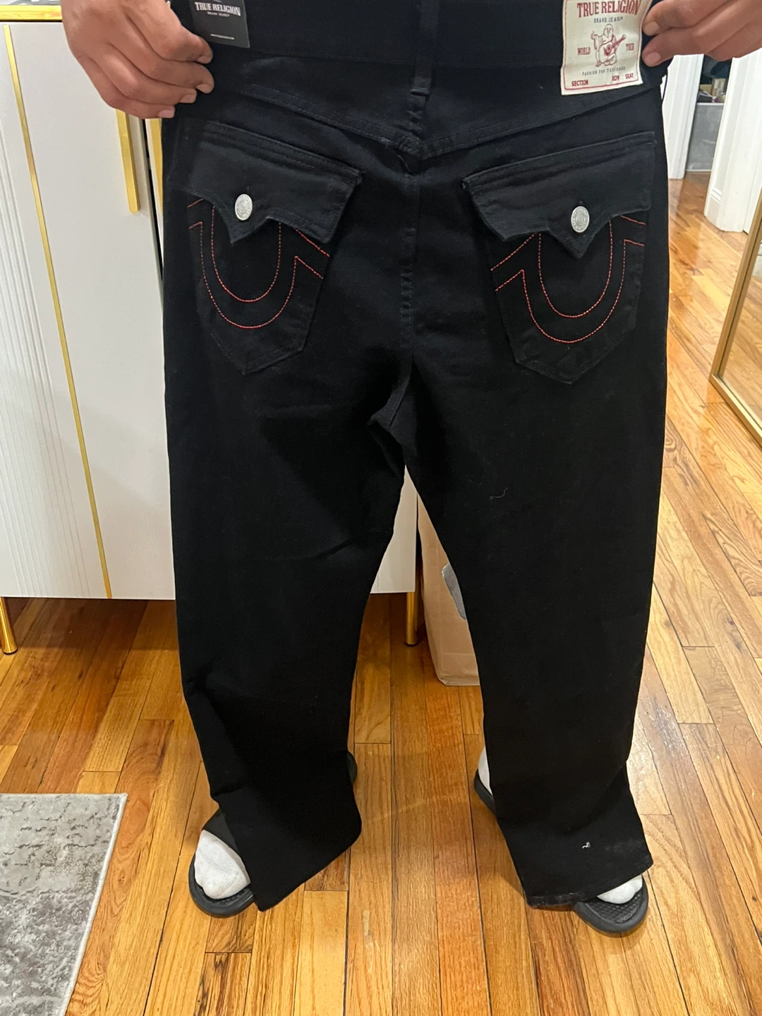 True Religion Geno Slim Jeans Rinse Black Size 31x32 - photo 2