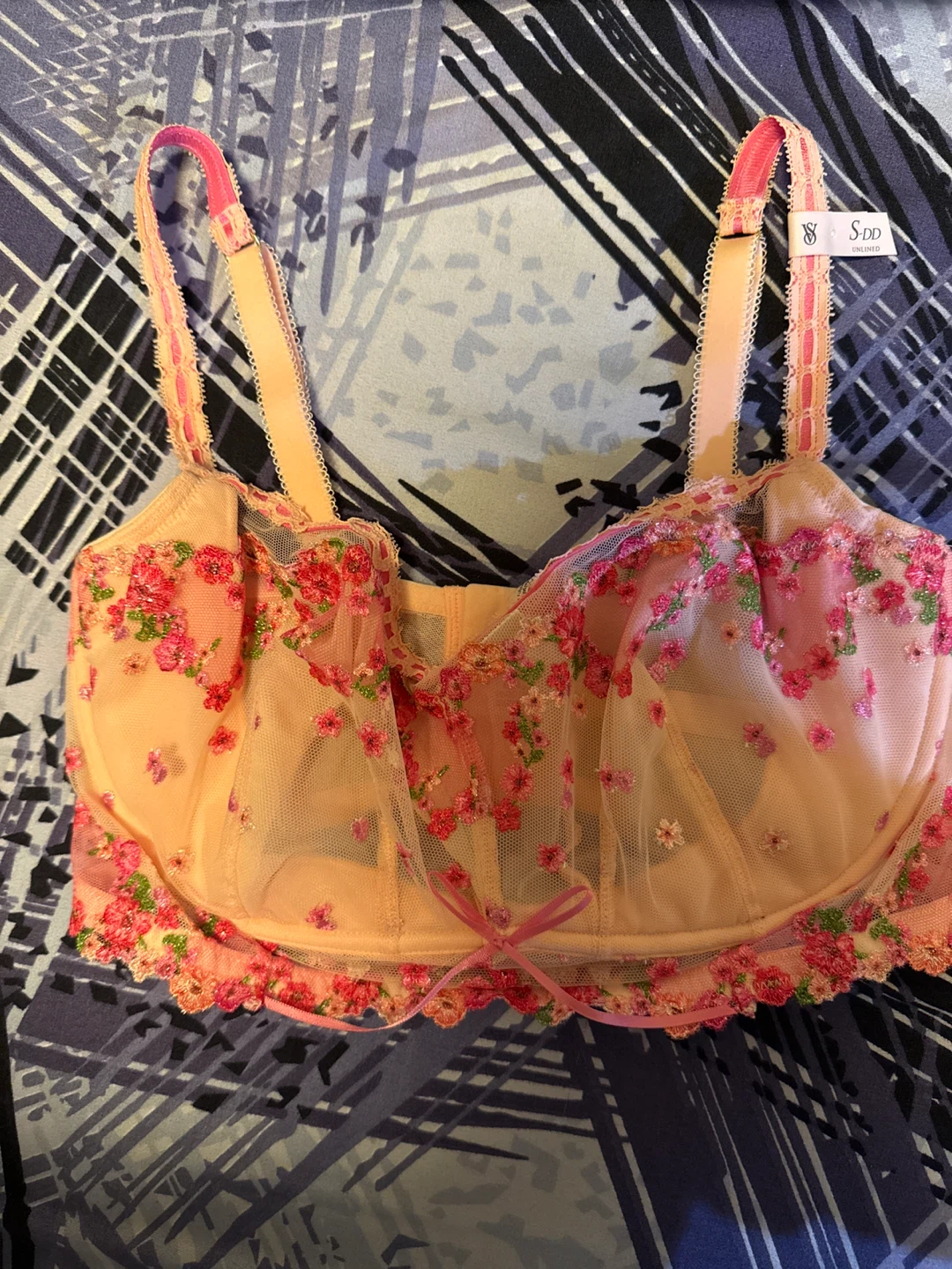 Victoria's Secret Unlined Floral Bra