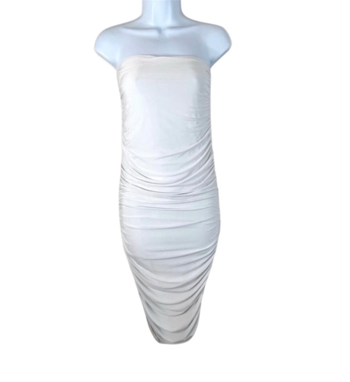 PLT Strapless ruched Midi Dress - photo 2
