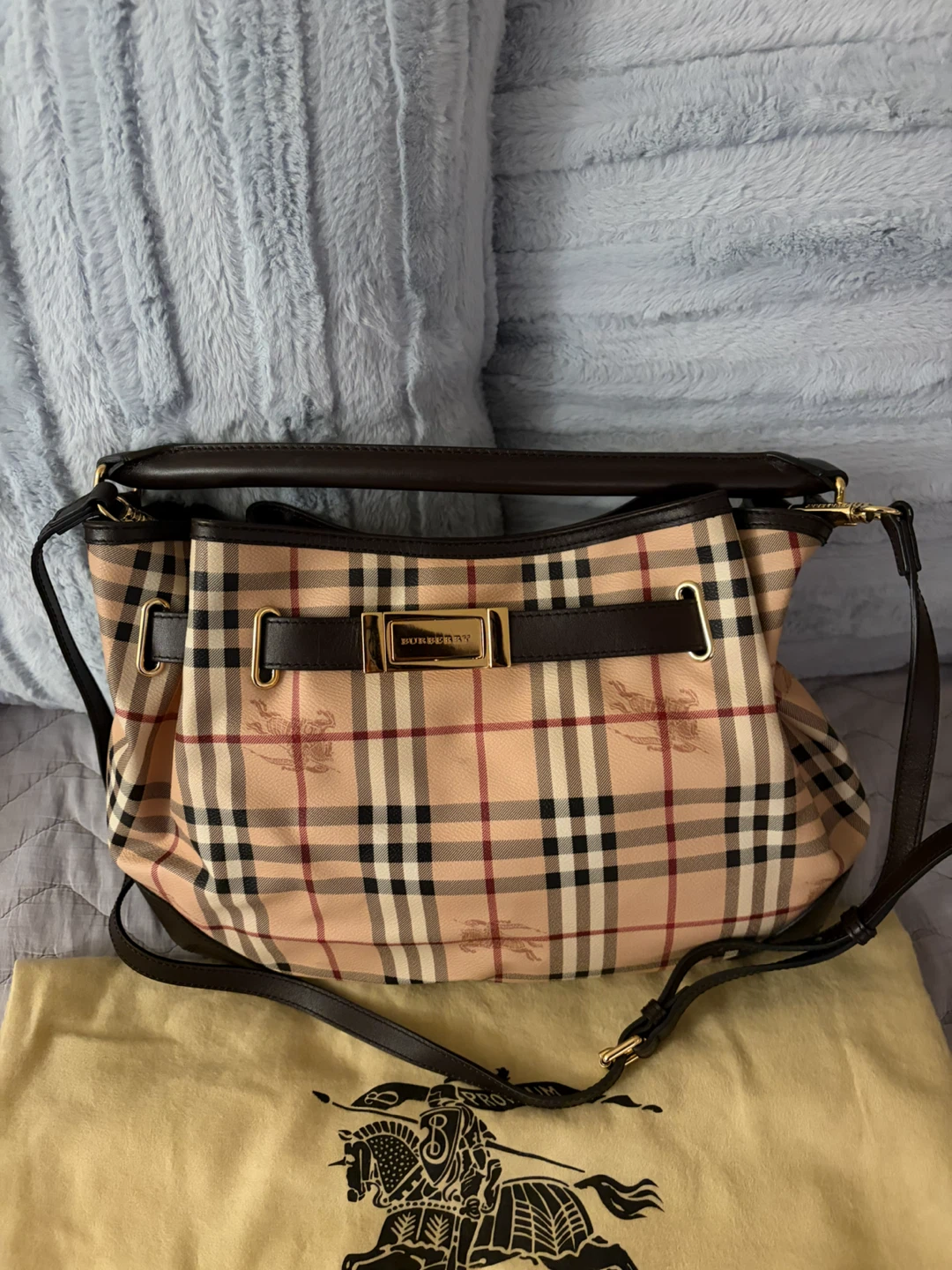 Burberry Haymarket Check Tote - photo 5