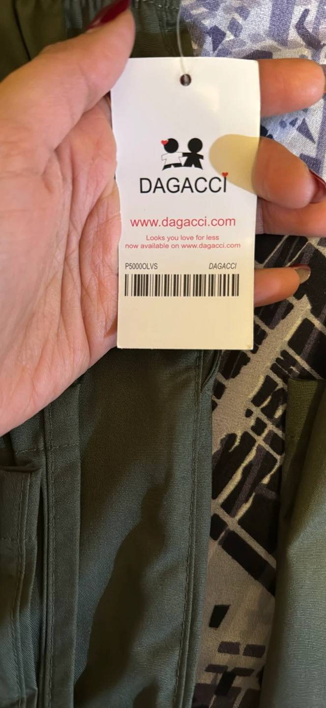 Dagacci Olive Green Scrub Set - photo 3