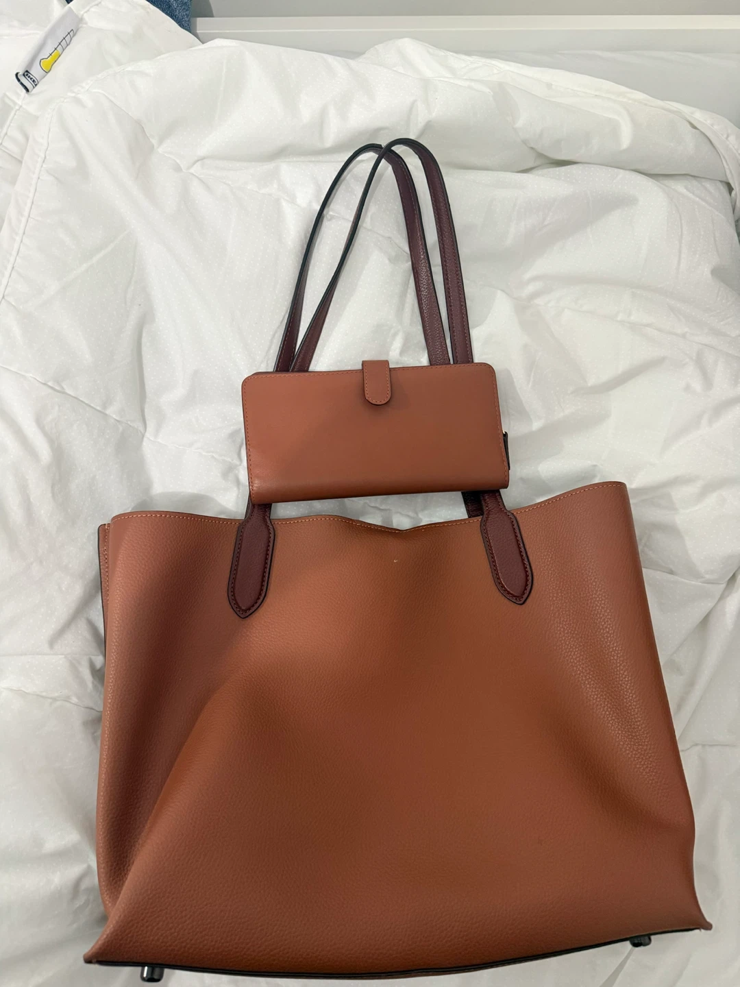 Coach Lora Tote + Matching Wallet Set - Saddle Brown - photo 2