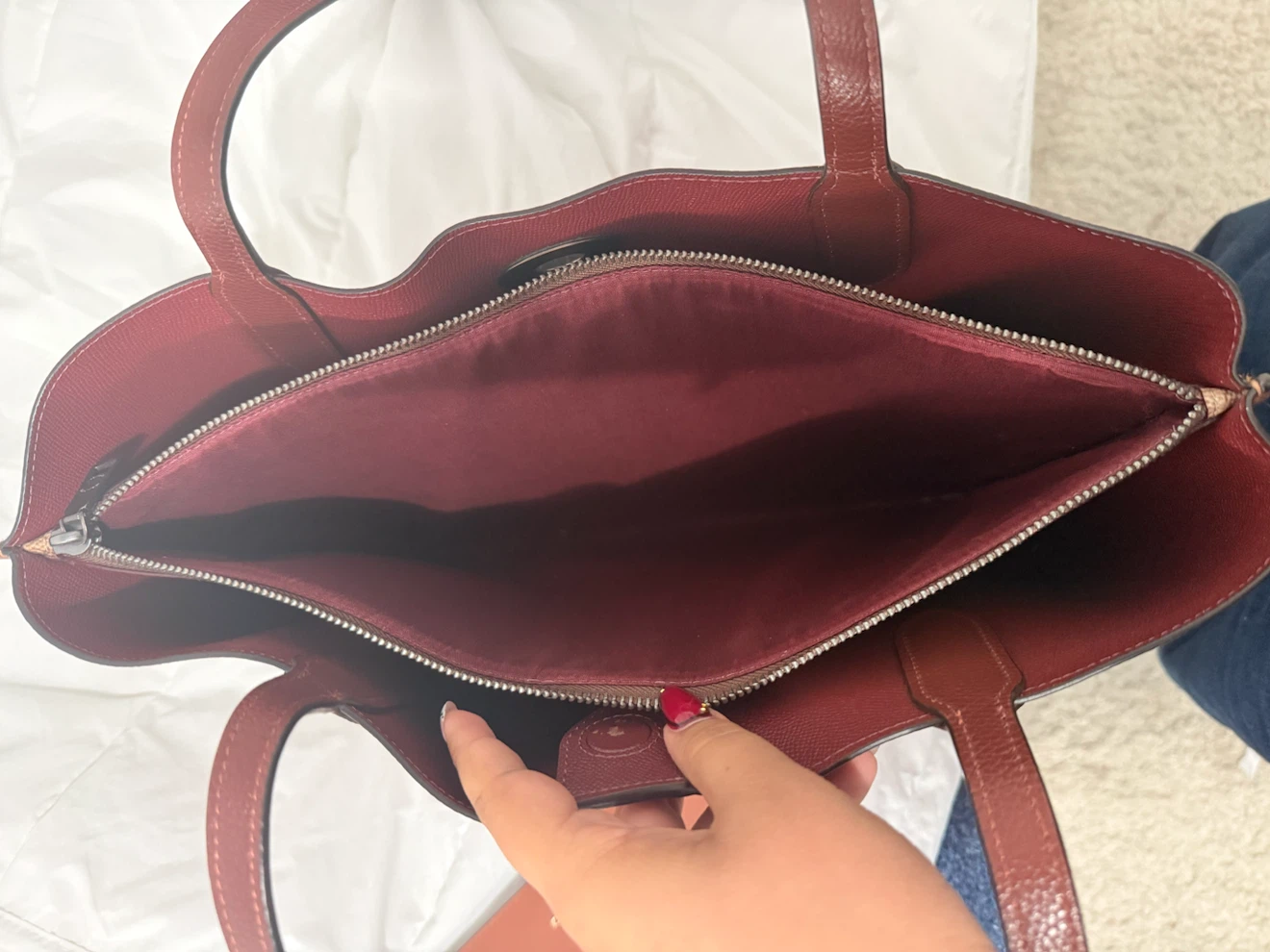 Coach Lora Tote + Matching Wallet Set - Saddle Brown - photo 4
