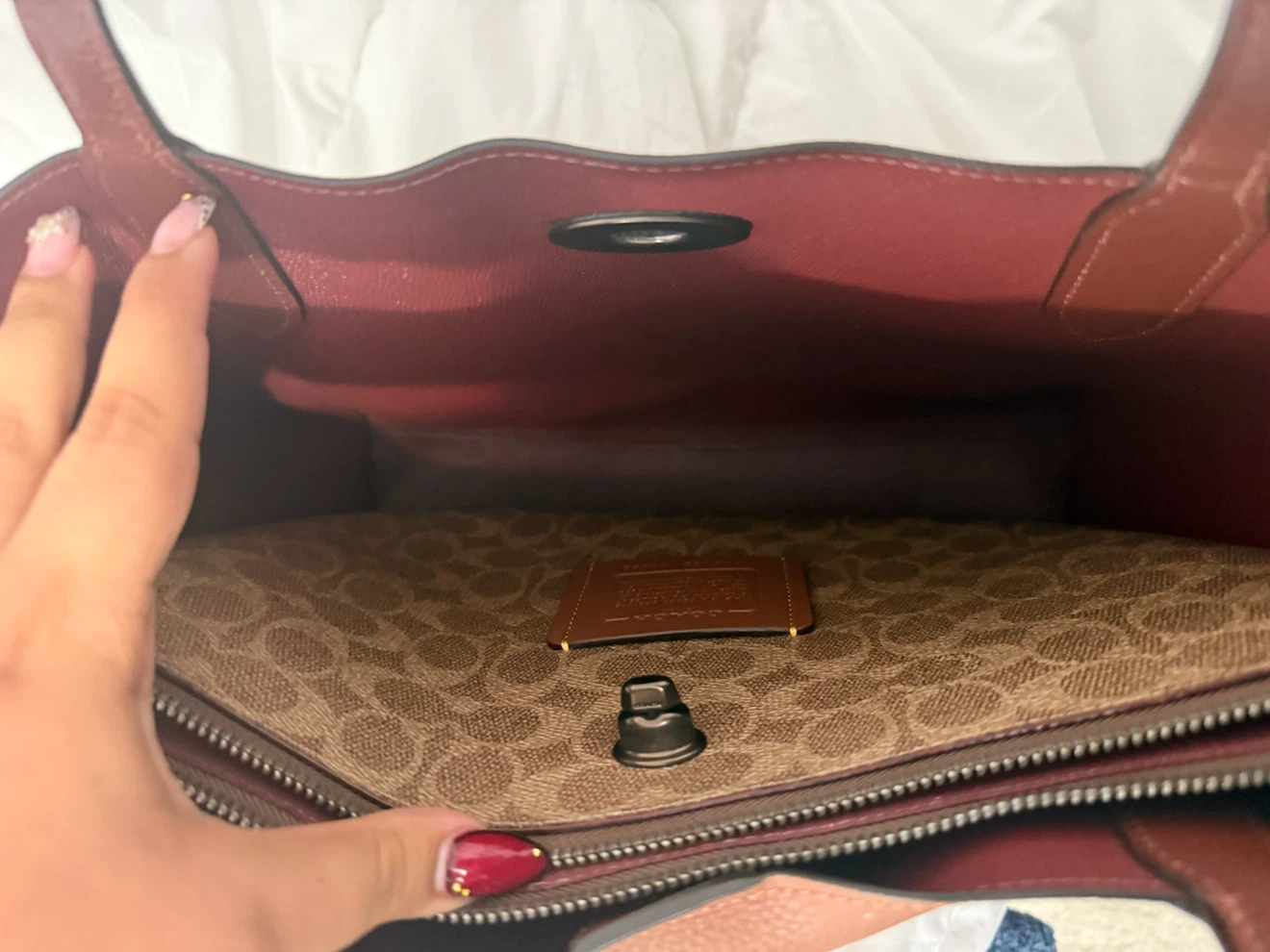 Coach Lora Tote + Matching Wallet Set - Saddle Brown - photo 5
