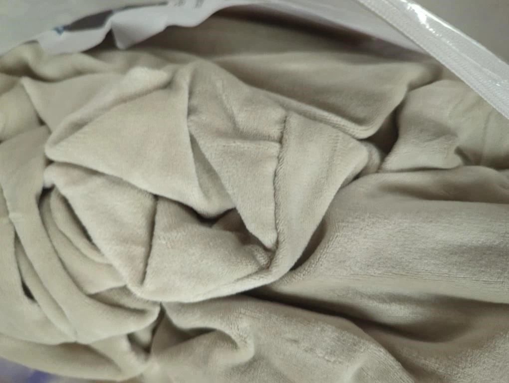 3-Seater Velvet Sofa Cover - Beige - photo 4