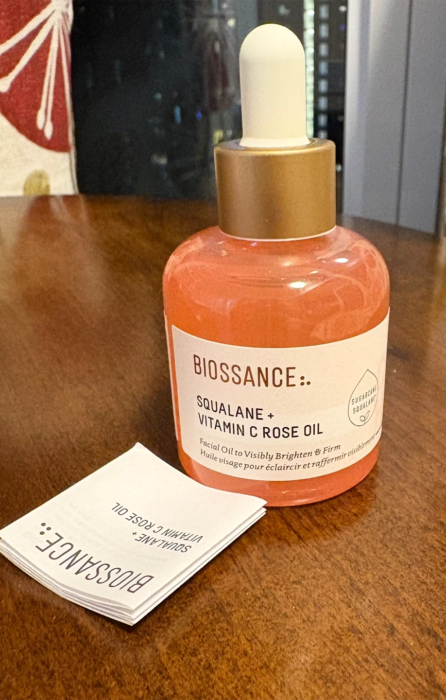 Biossance Squalane + Vitamin C Rose Oil 30ml
