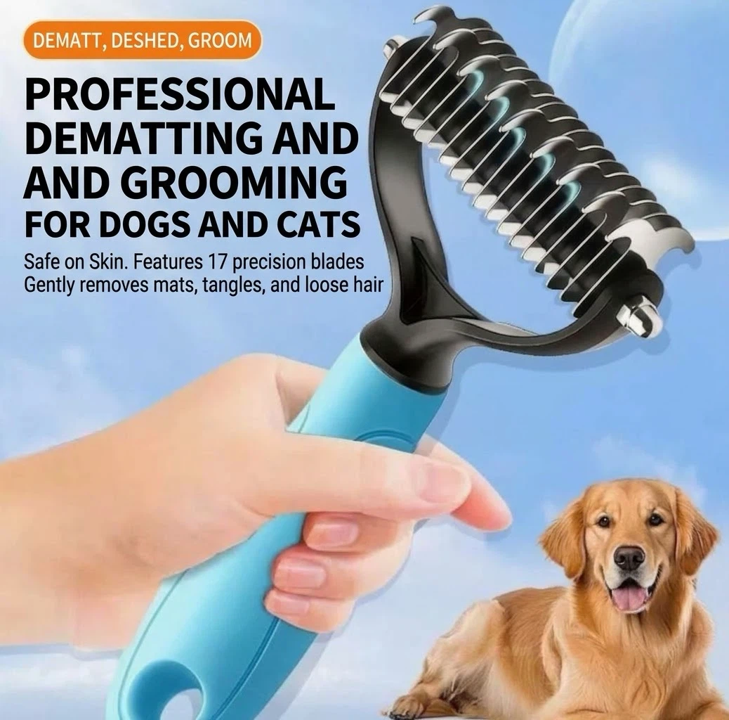 Pet Hair Removal Grooming Comb - photo 2