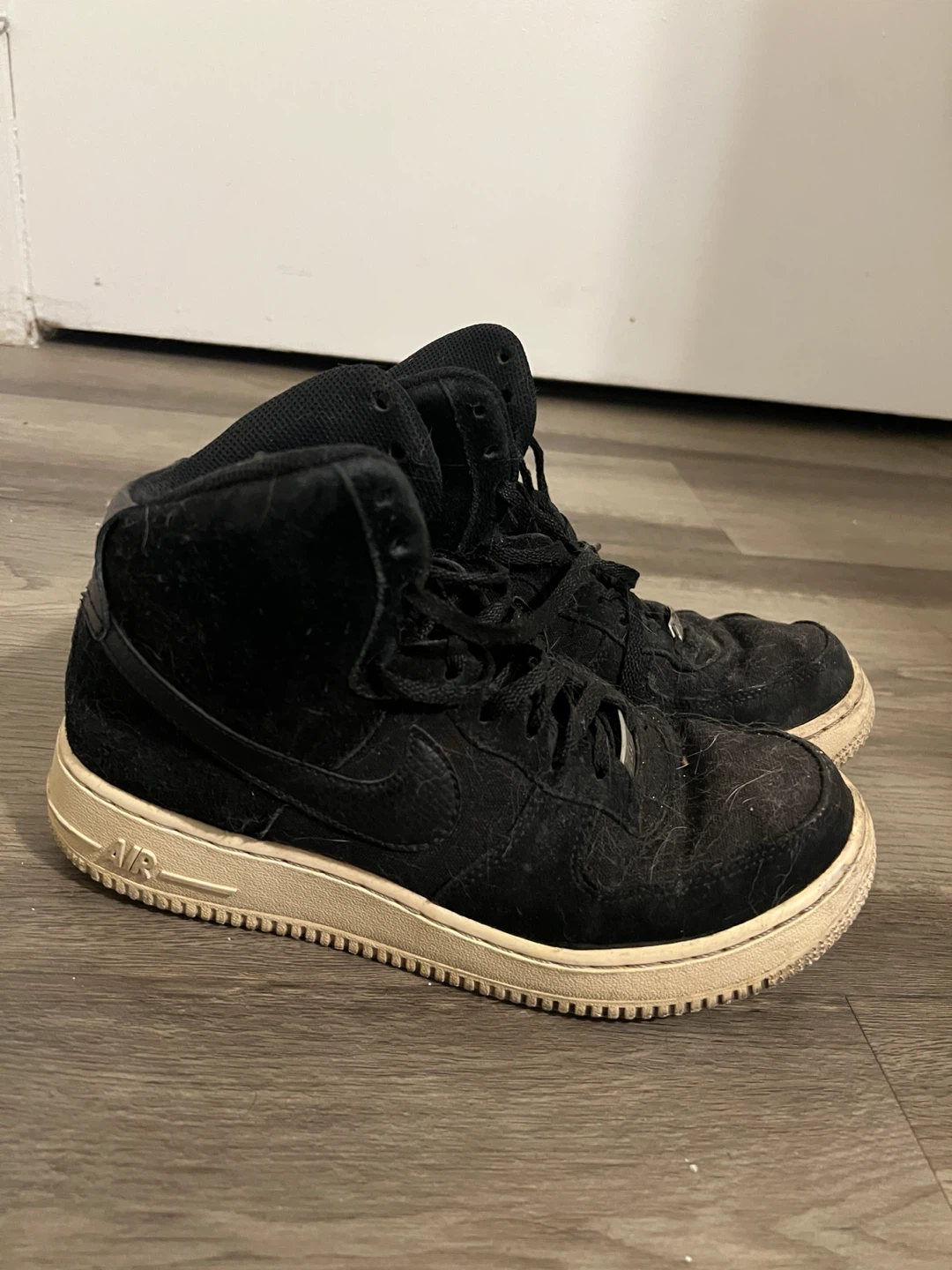 Nike Air Force 1 High Black Sneakers Size 6.5Y