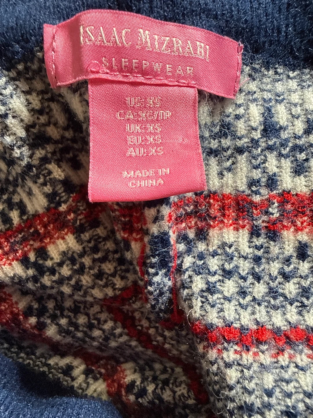 Isaac Mizrahi Sleepwear Holiday Knit Leggings XS - photo 3
