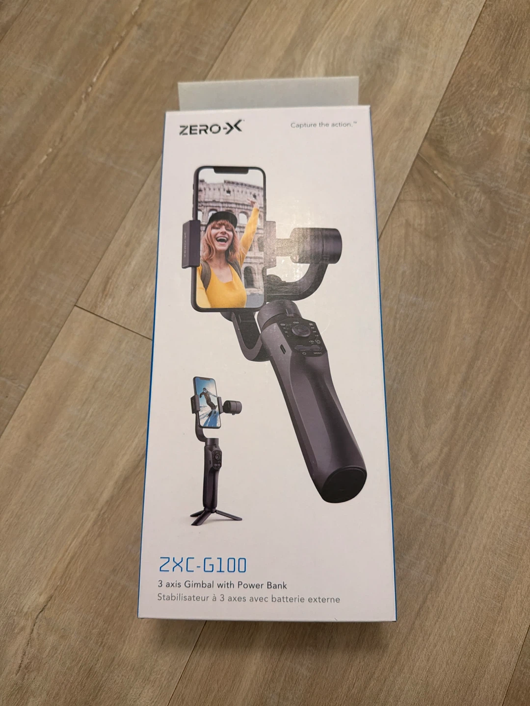 ZERO-X ZXC-G100 3-Axis Smartphone Gimbal + Power Bank
