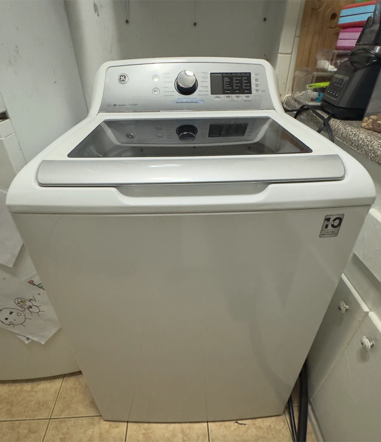 GE Energy Star 4.8 cu. ft. Top Load Washer