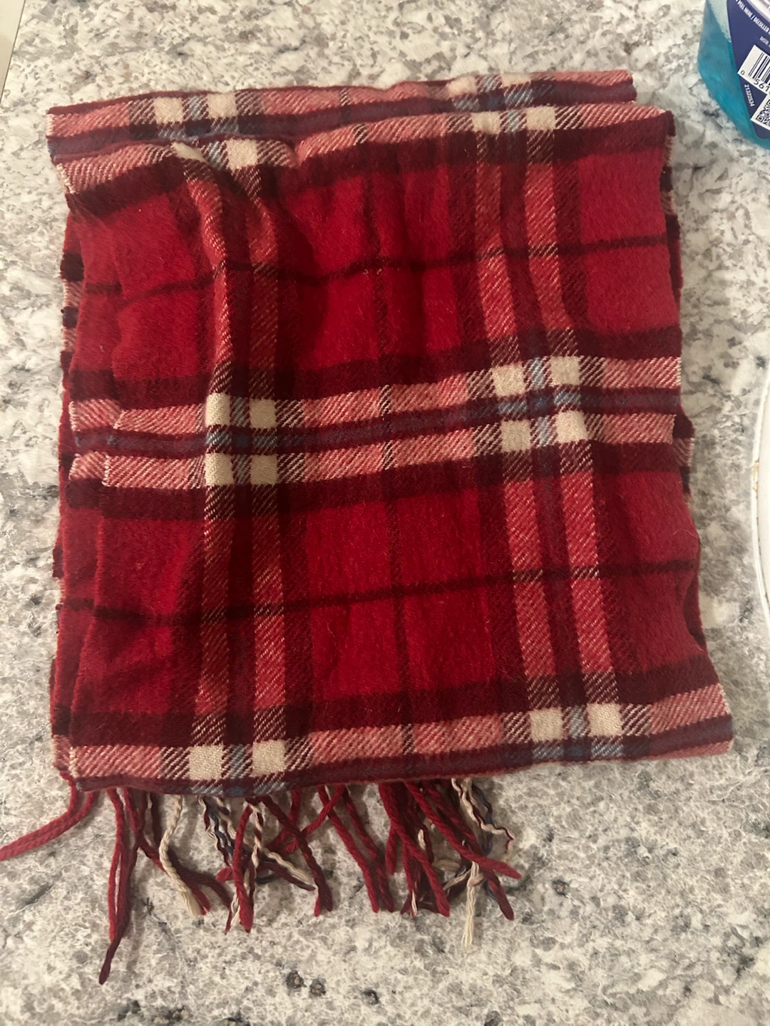 Red Plaid Tartan Scarf