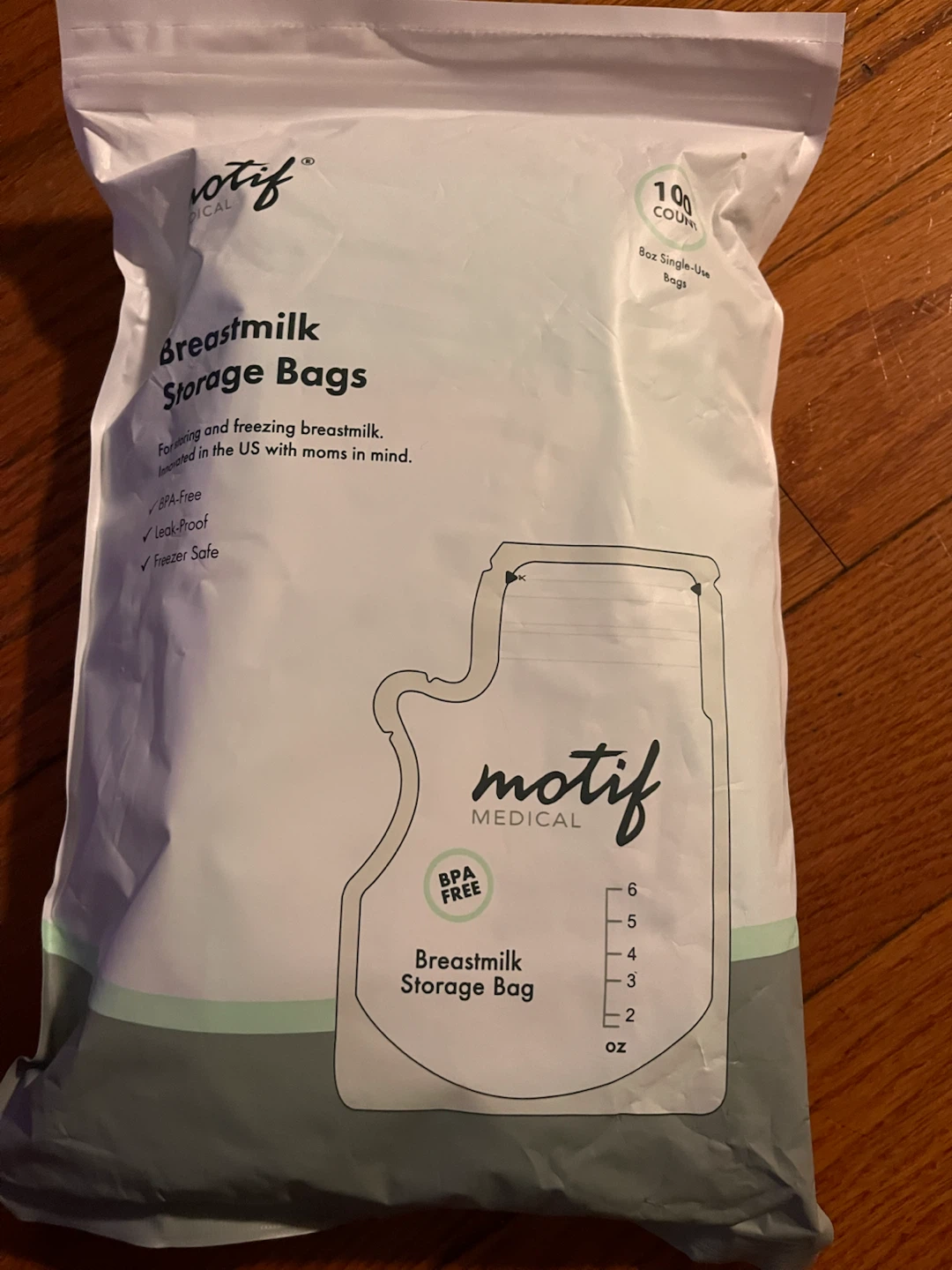 Motif Medical Breastmilk Storage Bags 100 Count